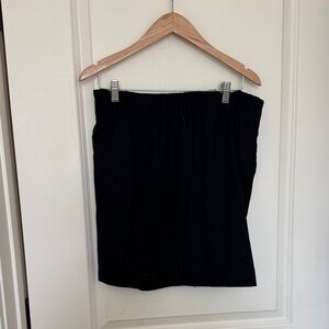 J. Crew Black Elastic-Waist Pencil Skirt
